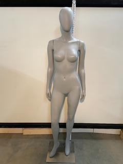 73" PVC Mannequin c/w Stand (Female).