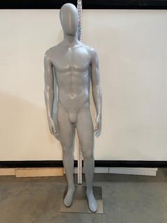 74" PVC Mannequin c/w Stand (Male).