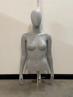 47" PVC Top Mannequin c/w Stand (Female).