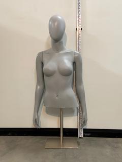 47" PVC Top Mannequin c/w Stand (Female).