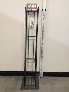 Brochure Rack, 42" x 6-1/2" x 9-1/2".