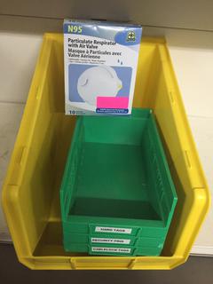 Storage Bins & N95 Particulate Respirators.