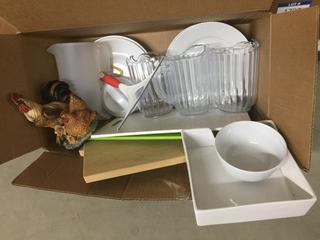 Dishes, Cutting Boards, Pitchers, Etc.
