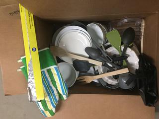 Dishes, Utensils, Oven Mitts, Etc.