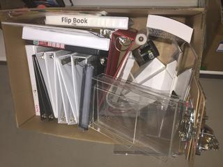 Binders, Acrylic Stands, Etc.