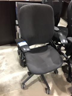 (2) Grey Chairs, & (1) Grey Office Chair, Worn.