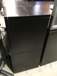 Above Desk Cabinet, 36 1/4" Wide x 14 1/4" Deep x 17" Tall.