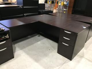 "L" Shaped Office Desk, 71 x 77".
