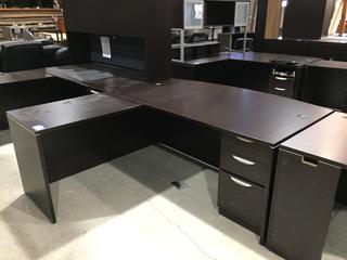 "L" Shaped Office Desk, 71 x 77".