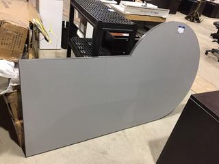 Grey Office Desk Top, 75" x 42".