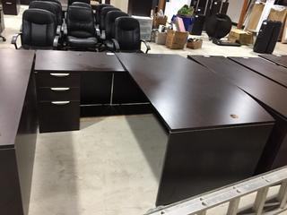 "L" Shaped Office Desk, 71 x 77".