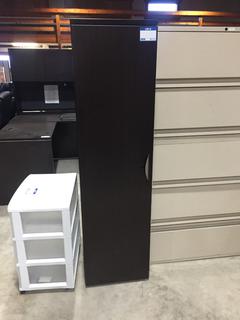 Office Closet, 17 1/2" x 23 3/4" x 65 3/4".