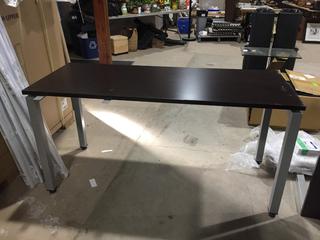 Office table, 5' x 23 1/4" x 29 1/2".