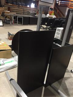 Office Table with Short Top, Missing Leg.