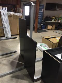 Office Table with Short Top, Missing Leg.