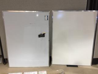 (2) White Boards, 3' x 4'.