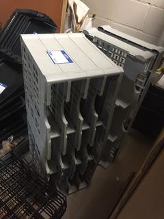 Large Grey Stackable Shelves.