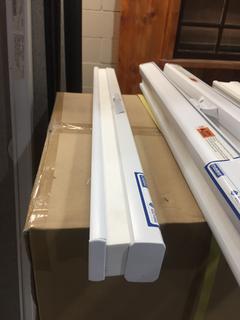 White Cellular Shade, 28 1/4" x 35 1/4".