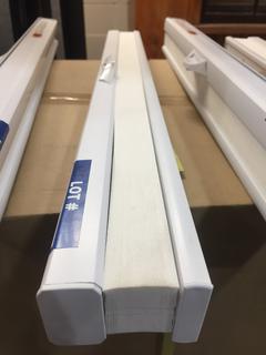 White Cellular Shade, 28 1/4" x 71 1/4".