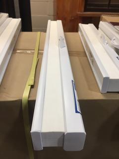 White Cellular Shade, 28 1/4" x 71 1/4".