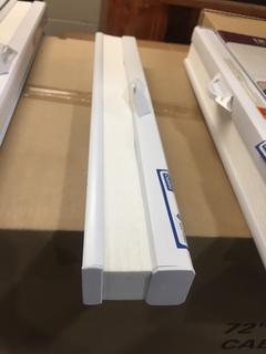 White Cellular Shade, 20 1/4" x 59 1/4".