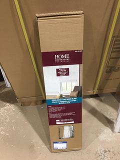 Cordless 2" Faux Wood Blind, White, 30" x 64".