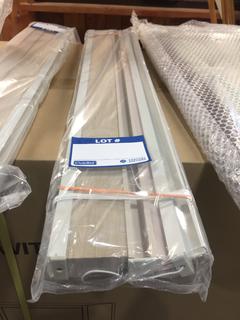 Beige Bi Level Cellular Shade, 29 x 60".