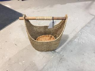 (2) Wicker Baskets.