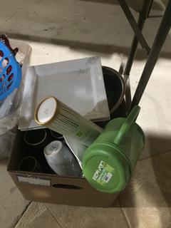 Box of Assorted Kitchen Supplies.