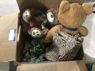 Box of Office D?cor, Coloring Books, Teddy Bears Ect.