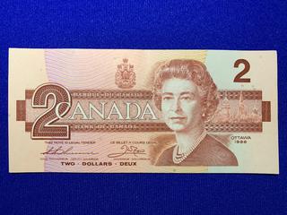 1986 Canada Two Dollar Bank Note S/N EPG1940066.