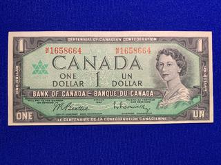 1967 Canada One Dollar Bank Note S/N MP1658664.