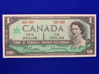 1967 Canada One Dollar Centennial Bank Note S/N 1867 1967.