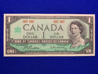 1967 Canada One Dollar Centennial Bank Note S/N 1867 1967.