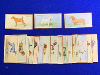 Assorted Wills Cigarettes Dog Series Trading Cards.