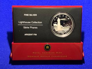 2005 Canada Twenty Dollar One Troy Ounce .9999 Fine Silver Coin, "Toronto Island".