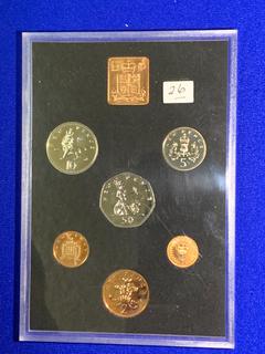 1971 Great Britain And Northern Ireland Decimal Coin Set.