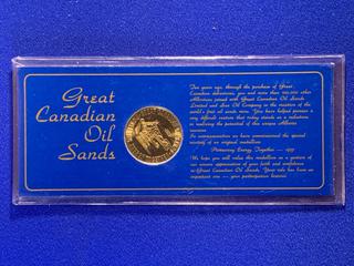 1975 Great Canadian Oil Sands Commemorative Medallion.