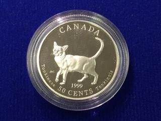 1999 Canada Fifty Cent .925 Silver Coin, "Tonkinese".