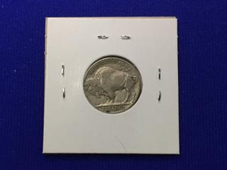 1935 United States Five Cent Coin, "Buffalo".