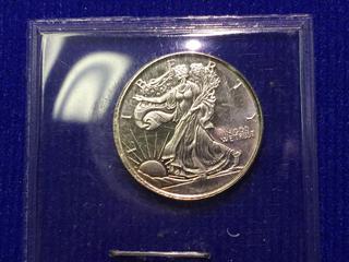 Golden State Mint 1/10 Troy Ounce .999 Fine Silver Coin, "Liberty".