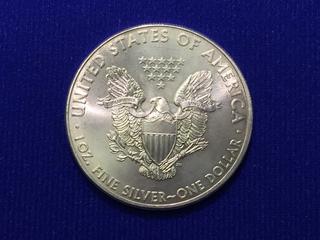 2013 United States One Dollar One Ounce Fine Silver Coin, "Liberty".