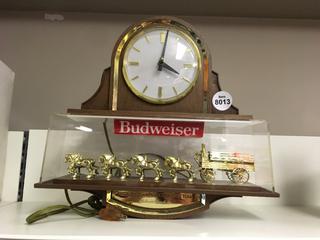 Budweiser Clydesdale Team Wall Mount Clock.