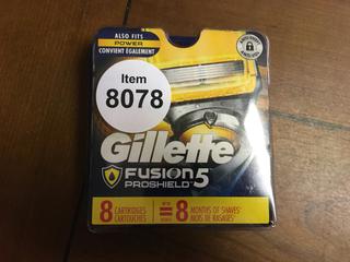 Gillett Fusion Pro Glide 8 Replacement Blade Kit.