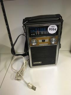 SuperSonic Power Operated Radio in Leather Case.
