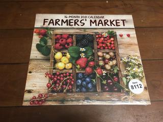 Farmers Market 2021 Calendar.