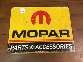 Mopar Sign, 16 x 12 1/2".