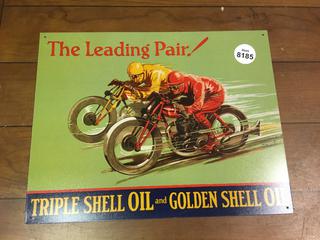 Shell Oil Sign, 16 x 12 1/2".