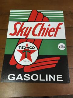 Texaco Sky Chief Sign 16 x 12 1/2".
