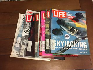 Quantity of LIFE Magazines.